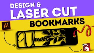 Design amp Laser Cut Bookmark with Adobe Illustrator LightBurn amp Sculpfun S9 Tutorial [upl. by Emilie]