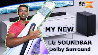 My Soundbar Review  300W LG Soundbar amp Wireless Subwoofer  LG SL4 review in Tamil [upl. by Ahtebat]