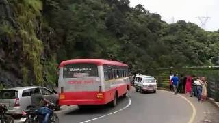 Karnataka RTC Sarige Bus at Thamarassery Churam  Lakkidi Viewpoint [upl. by Seiuqram824]