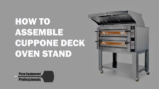 How To Assemble Cuppone Deck Oven Stand [upl. by Affra586]