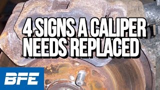 4 signs a caliper needs replaced  4 Tips [upl. by Aettam]