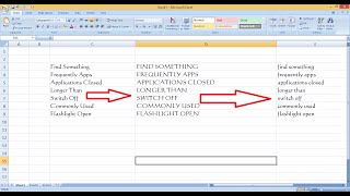 How to Change Small letter to Capital letter in MS Excel Upper CaseLower Case [upl. by Souza]