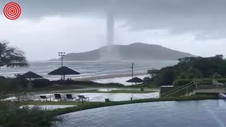 🔴CÁMARA EN VIVO Tromba marina es captada en la Florianópolis de Santa Catarina Brasil [upl. by Akiemat]