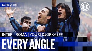 AN ABSOLUTE ROCK 🤩  DJORKAEFF GOAL vs ROMA  EVERY ANGLE  SERIE A 9697 ⚫🔵 [upl. by Aidin413]