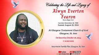 Celebrating The Life amp Legacy Of Alwyn Everton Fearon Full Service Upload [upl. by Vieva]