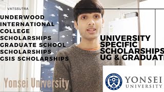 Scholarships Offered by Yonsei University 👨‍🎓🎓👩‍🎓  Both Undergraduate and Graduate 🎓🇰🇷 [upl. by Charie]