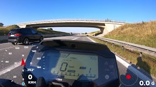 BMW G310R GPS Beschleunigung 0Topspeed [upl. by Hnirt]