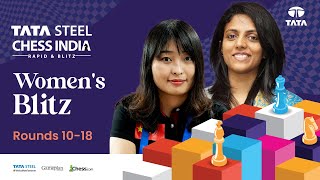 Harika Ju Humpy Divya Aim to Clinch 1 Spot  Tata Steel Chess India Women’s Blitz Rds 1018 [upl. by Assirk535]