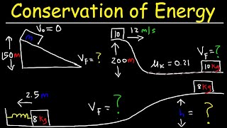 Conservation of Energy Physics Problems [upl. by Enirehs]