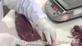 How to Cut Beef Tenderloin Steaks amp Yield Test by Gregory Bloom The Beef Pro [upl. by Natsud]