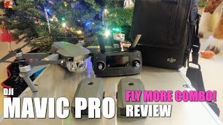 DJI MAVIC PRO Fly More Combo Review  Unboxing Inspection Setup [upl. by Maegan]