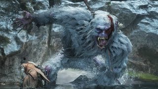 Sekiro Guardian Ape Boss Fight [upl. by Ennairrac]