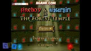 Fireboy and Watergirl The forest temple Multiplayer Gameplay CJX [upl. by Tomaso]