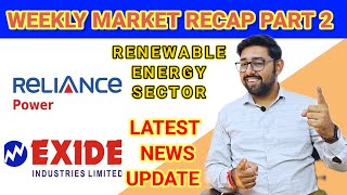 WEEKLY RECAP PART 2  RPower SHARE NEWS  Exide Industries NEWS  KNOWLEDGE JAZZ 20 [upl. by Alya]