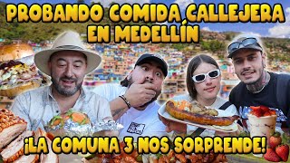 Probando Comida Callejera en Medellín Manrique con Comerenlacalle [upl. by Arlie]