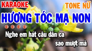 Hương Tóc Mạ Non Karaoke Tone Nữ  Am  Cha Cha Cha Mới Nhất 2024  Thanh Hải Organ [upl. by Kenzi]