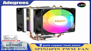 CPU Air Cooler X79 X99 3Pin4Pin PWM Processor Cooling Fan For Intel Review [upl. by Aelram]