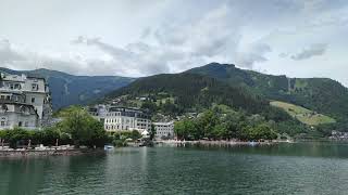 Bootsfahrt Boot Stadt Zell am Zeller See Pinzgau Salzburg Österreich Kaprun Sommerkarte Summer Card [upl. by Luz]