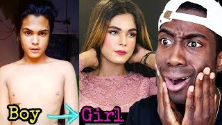 Viral Tiktok Boys to Girls Transformation Video Montii Roy  Joseph Royal [upl. by Irehj161]