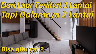 SUNGGUH MENIPU  Rumah 2 Lantai Tapi Terlihat 1 Lantai [upl. by Buyer]