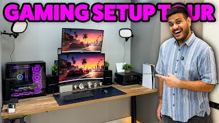 My 2025 Gaming amp Editing Desk Setup Tour 😍 [upl. by Erin]