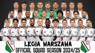 Legia Warszawas OFFICIAL Squad Reveal for 20242025 [upl. by Mairym454]