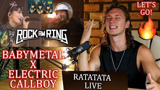 Electric Callboy x ‪BABYMETAL‬  RATATATA LIVE at Rock am Ring 2024  Singer Reaction [upl. by Novehs]