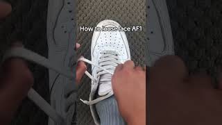 How to loose lace AF1 🔥 lacing nike af1 airforce1 [upl. by Asilrak]