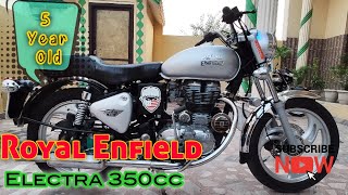 Royal Infield Bullet Electra 350cc Silver Color  RE Electra 15 Review [upl. by Ayahs]