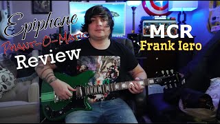 Epiphone PhantOMatic Frank Iero Emerald Green Review [upl. by Ingemar]