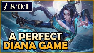 CLEAN LANING  EARLY GAME  ENEMY FF15  Diana Mid vs Azir  League of Legends Gameplay [upl. by Carole990]