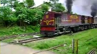 Twin YDM 4 hauling a Goods Train at Haflong [upl. by Cramer]