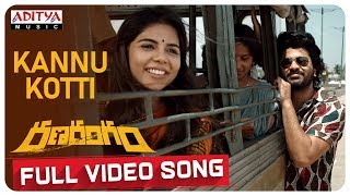 Kannu Kotti Full Video Song  Ranarangam Video Songs  Sharwanand Kalyani Priyadarshan [upl. by Nosyd]