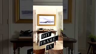 DIY Frame TV ✨📺 diy frametvhack diyprojects shorts [upl. by Einahc420]