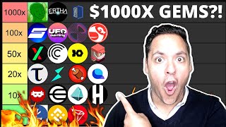 🔥BEST TINY CRYPTO GEMS WITH 1001000X POTENTIAL BY 2025 MULTIPLIER TIER LIST [upl. by Ranite]