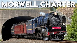 Steam Train to the Morwell International Rose Garden Festival Steamrail Charter to Morwell  R711 [upl. by Nevile505]