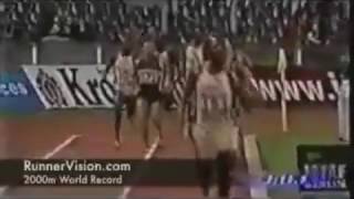 Hicham El Guerrouj 2000m World Record Electro By Vivacious Runner [upl. by Aredna]