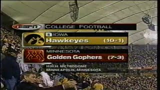 2002 Big 10 Football 5 Iowa 101  Minnesota 73 [upl. by Inahpets]