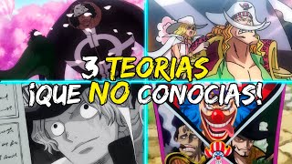 3 TEORIAS que NO CONOCÍAS de ONE PIECE [upl. by Mellisa884]