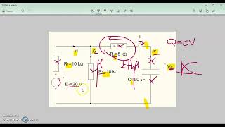 Elettrotecnica Esercizio su Transitorio RC [upl. by Dorris844]