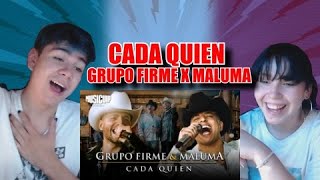 Grupo Firme  Maluma  Cada Quien LetraLyrics [upl. by Yelssew995]