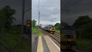 Class 47 and a class 57 passing Uddingston railway railwayline trainspotting [upl. by Arat912]