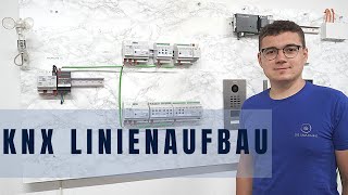 KNX Linienaufbau Linienkoppler KNX für Anfänger Folge 3 MDT Glastaster Smarthome [upl. by Shaver278]