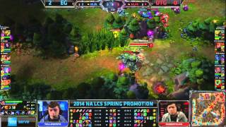 EG vs DTG G3  LCS 2014 NA Spring Promo [upl. by Manly]