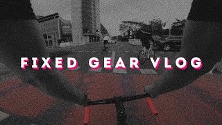 FIXED GEAR VLOG  Bikes riding with friend  new fixie bike [upl. by Ramos]