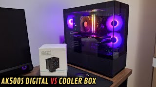 Air Cooler DeepCool AK500S Digital  Unboxing e teste de temperatura vs Cooler box [upl. by Thorsten224]