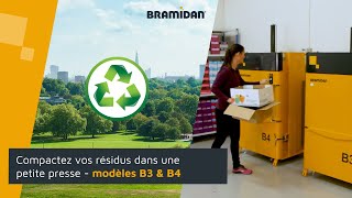 Petites presses à balles pour les déchets carton et plastique [upl. by Nalorac]