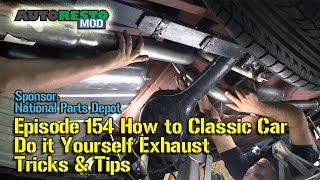 How to Classic Car Do it Yourself Exhaust Tricks and Tips JBA Mustang Episode 155 Autoresomod [upl. by Clancy]