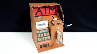 How To Make Your Own ATM Machine at Home  DIY ATM Bank No DC Motor [upl. by Htebyram]