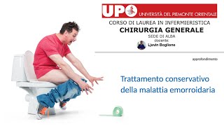 Trattamento conservativo della malattia emorroidaria [upl. by Pengelly847]